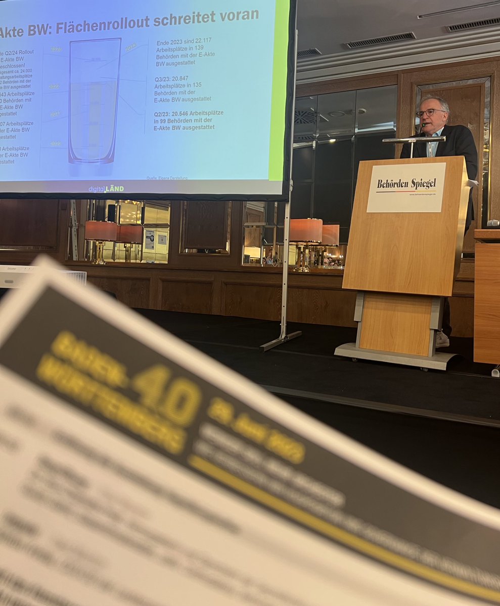 Früher „ein Männlein steht im Walde“, heute „weniger Soli, mehr Orchester“ CIO <a href="/IMbawue/">Innenministerium BW</a> Stefan Krebs eröffnet #bw40 - alle Instrumente sollten die gleiche Melodie spielen <a href="/BehoerdenNews/">Behörden Spiegel</a> <a href="/Digitaler_Staat/">Digitaler Staat</a>