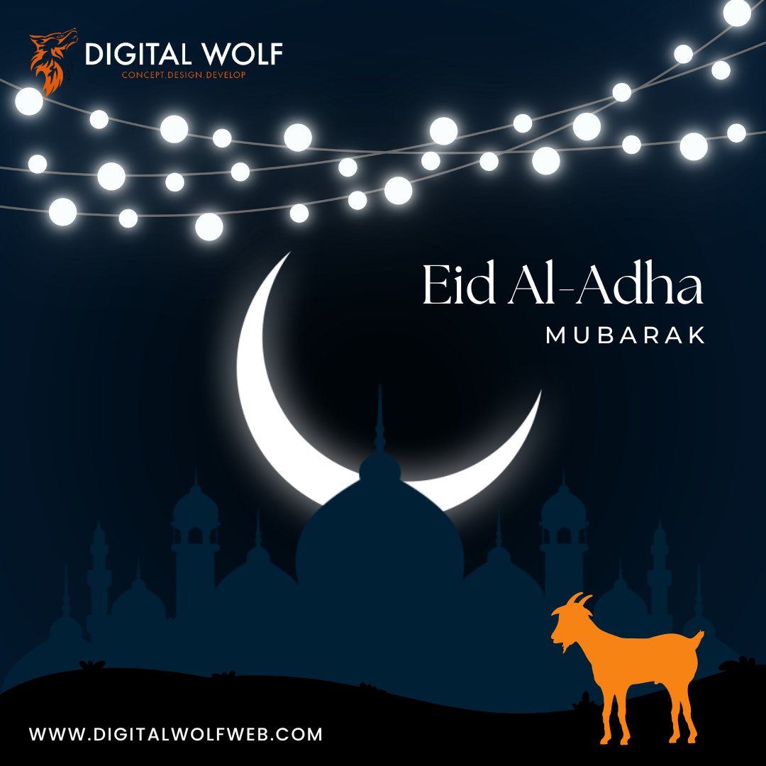 digitalwolfweb's tweet image. May this Eid al-Adha bring you abundant blessings, happiness, and peace. May your sacrifices be accepted and your prayers answered. Eid Mubarak!
#digitalwolfweb
#Eid
#EidAlAdha
#eidmubarak2023
#eidmubarak
