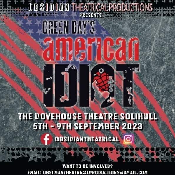 Did you know there's a musical based on the Green Day Album? 🎶 - mailchi.mp/782eafe9d4f9/a…

#dovehousetheatre #greenday #americanidiot #solihull #theatre #musical #musicaltheatre #midlandtheatre