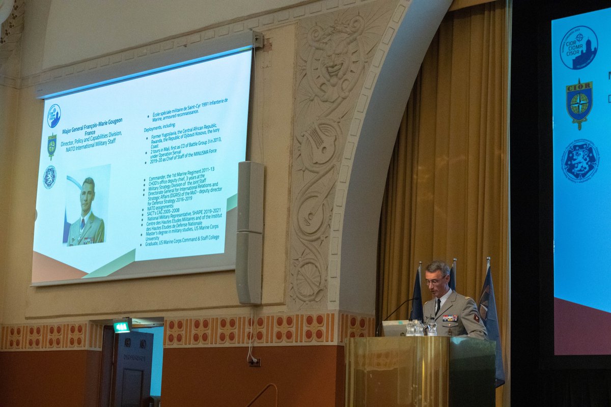 During the Symposium Major General Francois-Marie Gougeon from NATO Director Policy and Capabilities Division on "The NATO defensive umbrella must open open wider in case of a stronger storm".

"We are much stronger together than alone," Major General Gougeon pointed out.