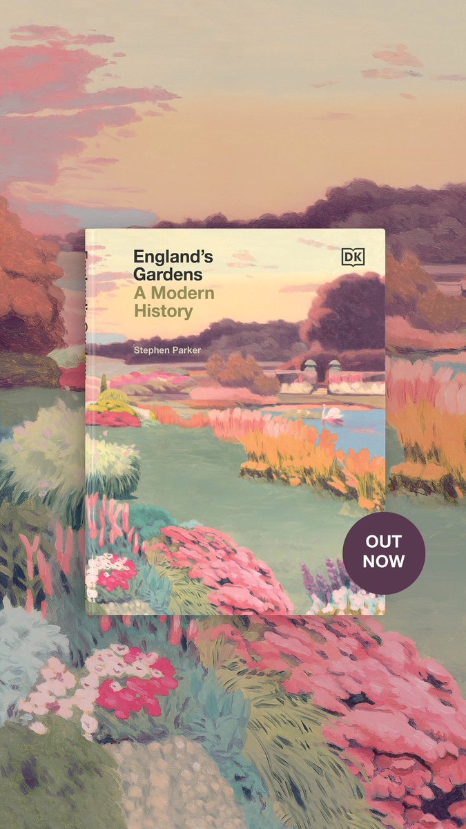 I am having a proud moment.. Englands Gardens A Modern History by Stephen Parker. ( myself !!) Published by Dorling Kindersley worldwide and released…TODAY..🎉🍾🥂