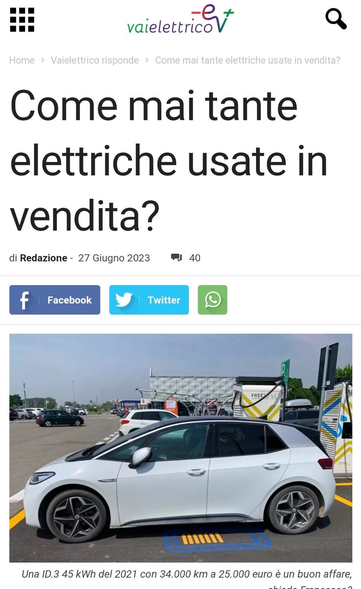 Come mai? Come mai? Come mai?
Solo risposte sbagliate... 
#ElectricVehicles