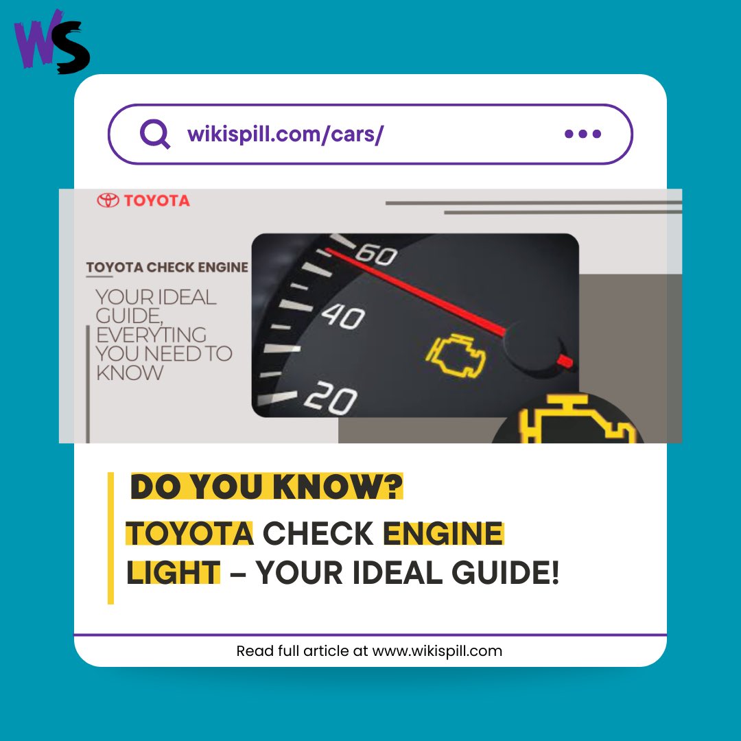 Toyota Check Engine Light - Your Ideal Guide 👇
🔗 wikispill.com/toyota-check-e…

.
.
.

#Toyota #checkenginelight