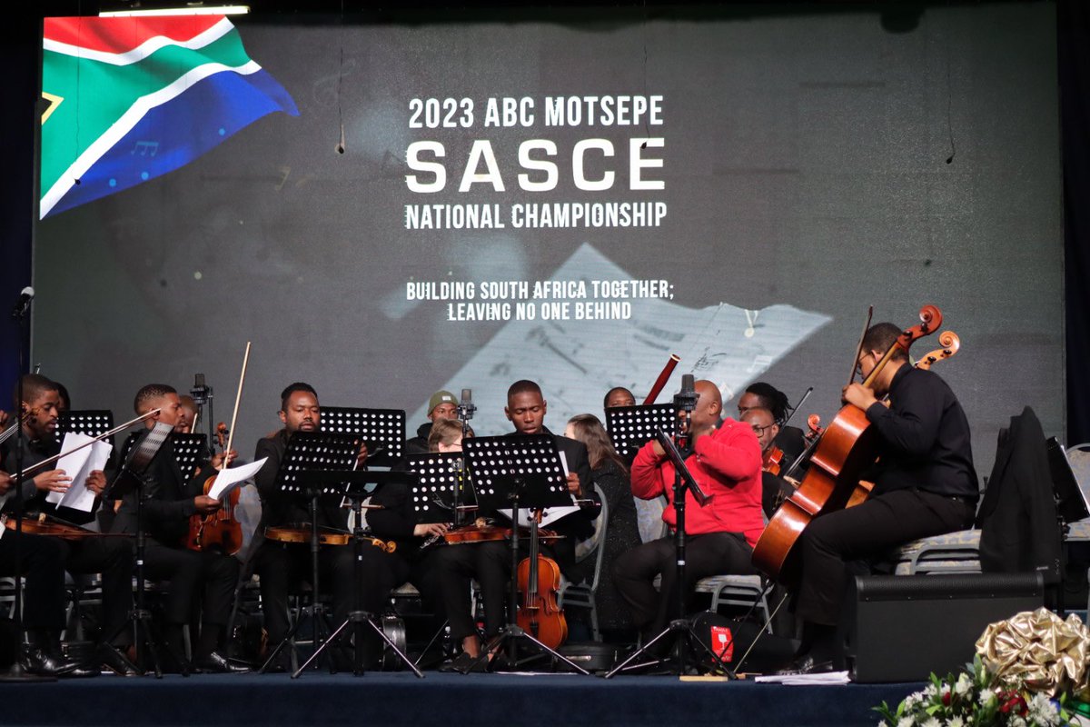Today marks Day 3 of the #ABCMotsepeSASCE2023 National Championship. Secondary Schools A and Open Section Schools (Grades 8-12) are performing in the Soprano Solo, Tenor Solo, and Mixed choirs categories today.