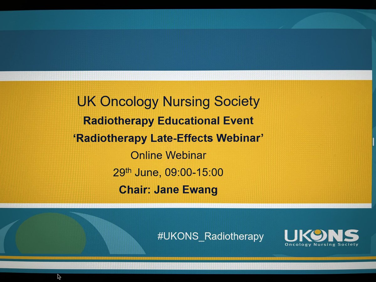 It’s almost time, looking forward to a day learning from the experts and patients about Radiotherapy late effects! #UKONS_Radiotherapy @UKONSmember