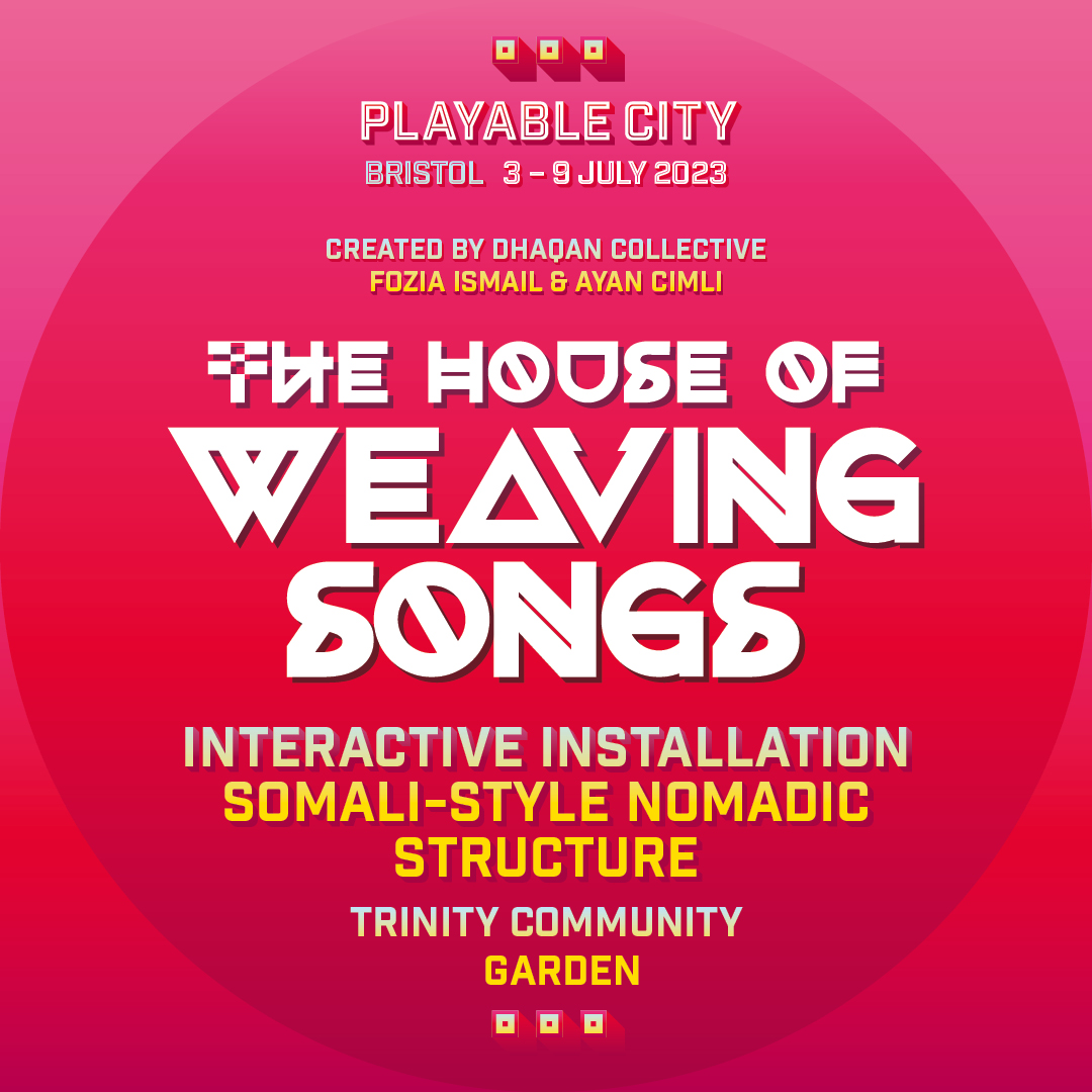 MyWorldCreates's tweet photo. 🎶 Visit @TrinityBristol Community Arts Centre for 'House of Weaving Song' - an interactive installation integrating Somali weaving songs and woven tapestries.

#PlayableCity @wshed https://t.co/6UpE69ctRq