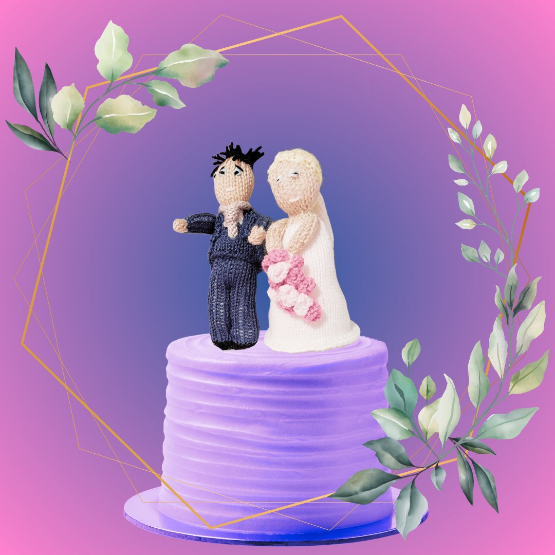 When it's time to I do, get them knitting needles out and make your very own cake topper!   Easy knitting pattern smpl.is/79qyt 
#ido #weddingdiy #knittingpattern #caketopper #handmade #weddingcrafts #brideandgroom