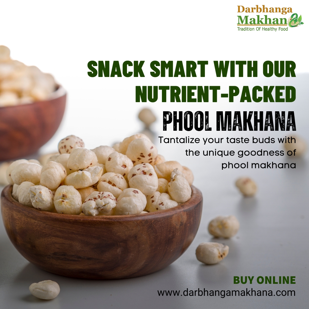 Snack smart with our nutrient-packed Phool Makhana!

👉Tantalize your taste buds with the unique goodness of phool makhana, Experience the exotic flavors of phool makhana, prepared with love.

Visit our website to order Makhana
🌐darbhangamakhana.com
📲+91-7739283789

#makhana