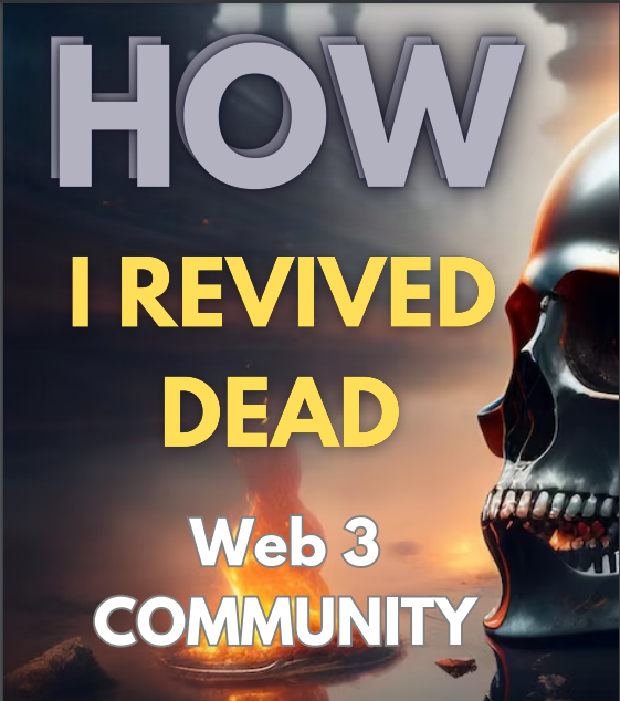 🧵1/ 🚀 How I Revived a Dead Web3 Community into an Active Community in 5 Steps! 🌟

#CommunityRevival #Web3Community #ActiveEngagement