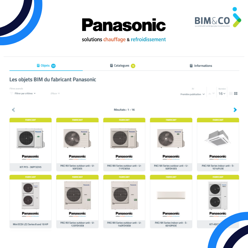 🏢 Discover the heating and air conditioning manufacturer's BIM objects <a href="/PanasonicHC_Fr/">Panasonic PAC & Clim</a> on the BIM&amp;CO platform!

Take your construction projects to the next level with BIM objects from Panasonic! Download them now 👉bit.ly/3NrMSS0