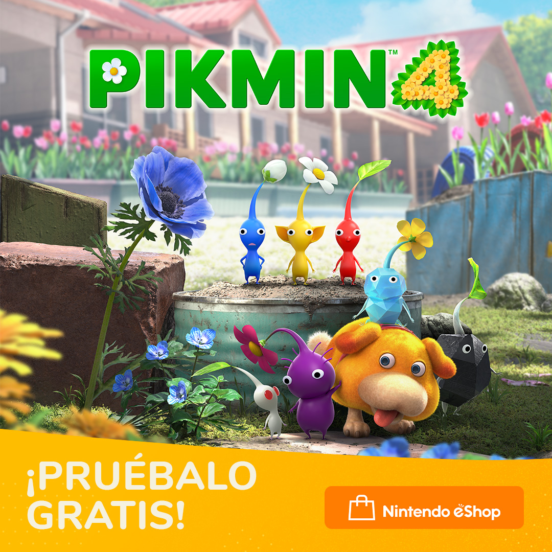 NintendoES's tweet photo. ¡Comienza ya tu aventura en #Pikmin4 con la versión de prueba gratuita!

Únete a la Brigada de Rescate, aúna fuerzas con los Pikmin y Ochin, explora y transfiere tu progreso a la versión completa del juego en cuanto esté disponible

Prueba gratuita: https://t.co/rZIZio10MI https://t.co/2Z5eKYnWQo