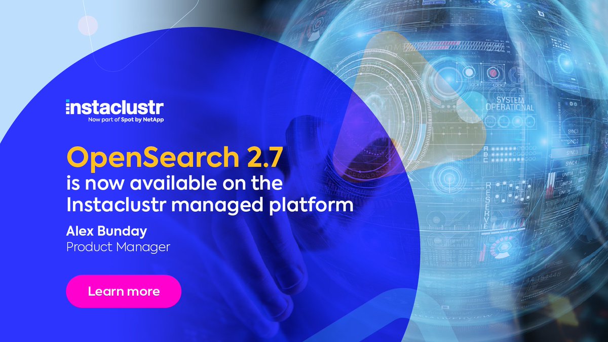 Instaclustr has released OpenSearch 2.7 on their Managed Platform!

Check out the new features and updates that are included in this blog post 👇

ntap.com/43YeMMB