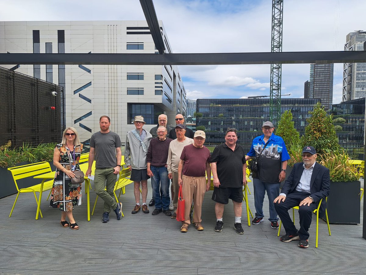 Huge thanks to Tom Wells, Corinne Wint, Claire Pollock @AHMMarchitects who invited the St Luke's Men’s Shed for a tour of their building and made them all feel welcome. Great offices and a brilliant day out! #csr #corporatesupport