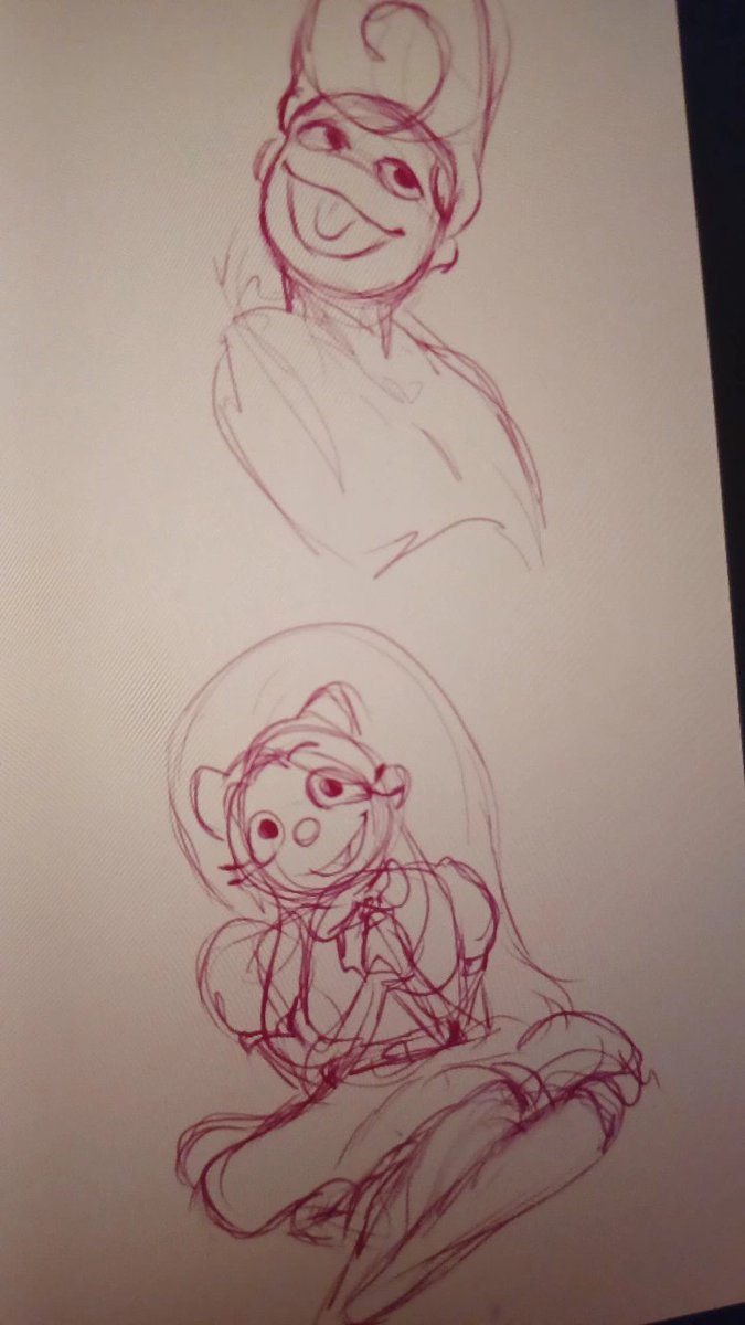 Pinkblue441's tweet image. Late-night doodles 

#WelcomeHome #clownillustrationocs #