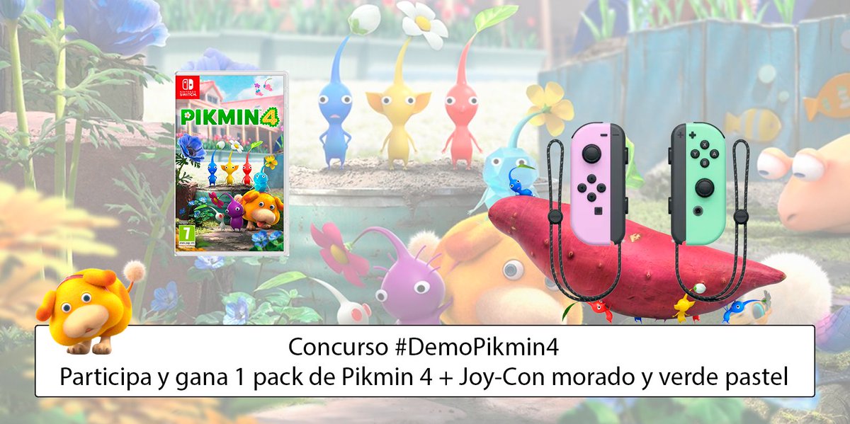 🔥 ¡Consigue 1 pack #Pikmin4 y un par de Joy-con! ✅ Sigue a @JuegosADN en TW ✅ Haz RT al tweet del concurso ✅ Responde con el hashtag #DemoPikmin4 y di qué es lo que más te gusta 🍀 Ganador 30/06 juegosadn.es/concurso-demop…