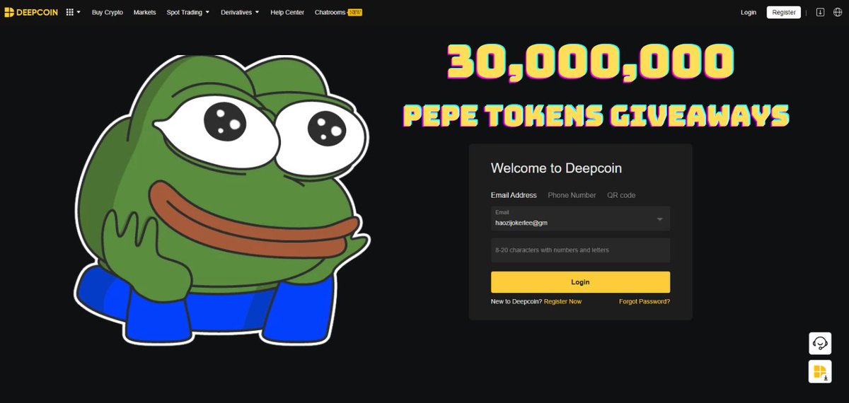 💝Prize: 30,000,000 PEPE or 6,000,000 PEPE per lucky deepcoin UID ✅Follow, Retweet, Like, Tag 2 friends! ✅Get your UID here - s.deepcoin.top/s8ckpnf ✅Join: t.me/deepcoin_engli… ✅Leave yor UID in comment Event ends: 3July