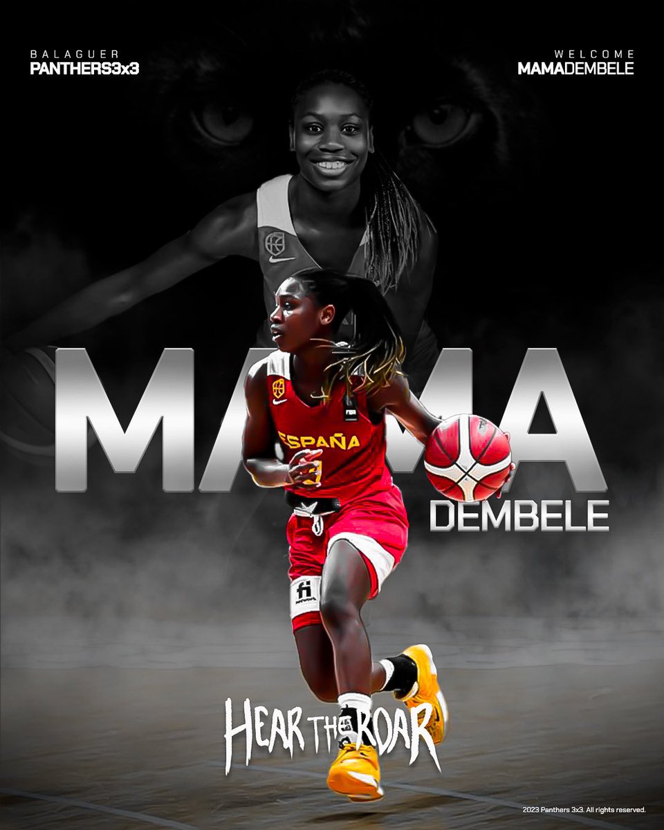 panthers3x3's tweet photo. 💣 MAMA DEMBELE 💣

@MamaDembele14 lució la camiseta de las Panthers en el 3x3 de Balaguer.

Jugadora procedente de Mizzou WB jugando en NCAA 1🏀🇺🇸

Estamos muy contentas de tenerte con nosotras, físico, defensa y mucho talento para las pistas🔥

#VamosPanthers 🖤🐆 https://t.co/ML5tyXB408