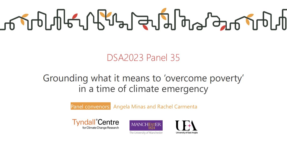 Good morning @devcomms DSA! We are at Room 1.02, join us here for a panel on 'Grounding what it means to overcome poverty in a time of climate emergency' or enter our virtual room :) @marktebboth @RachelCarmenta @hilmanfathoni