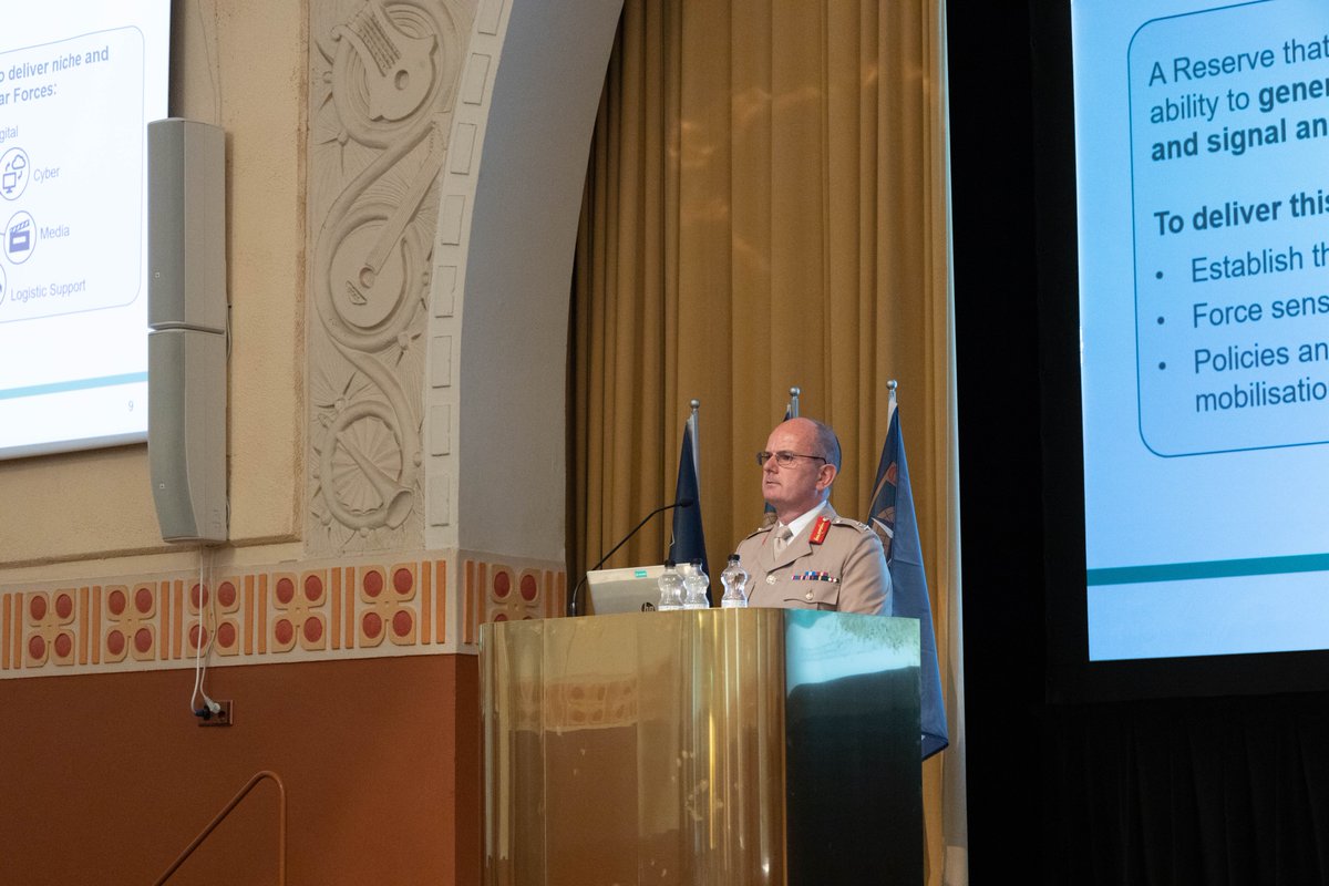 Major General Marc Overton, the Assistant Chief of Defence Staff for Reserve and Cadets (UK) gave Symposium a speech of how reservists help lead the Army's transformation.

#wearecior #sc2023helsinki