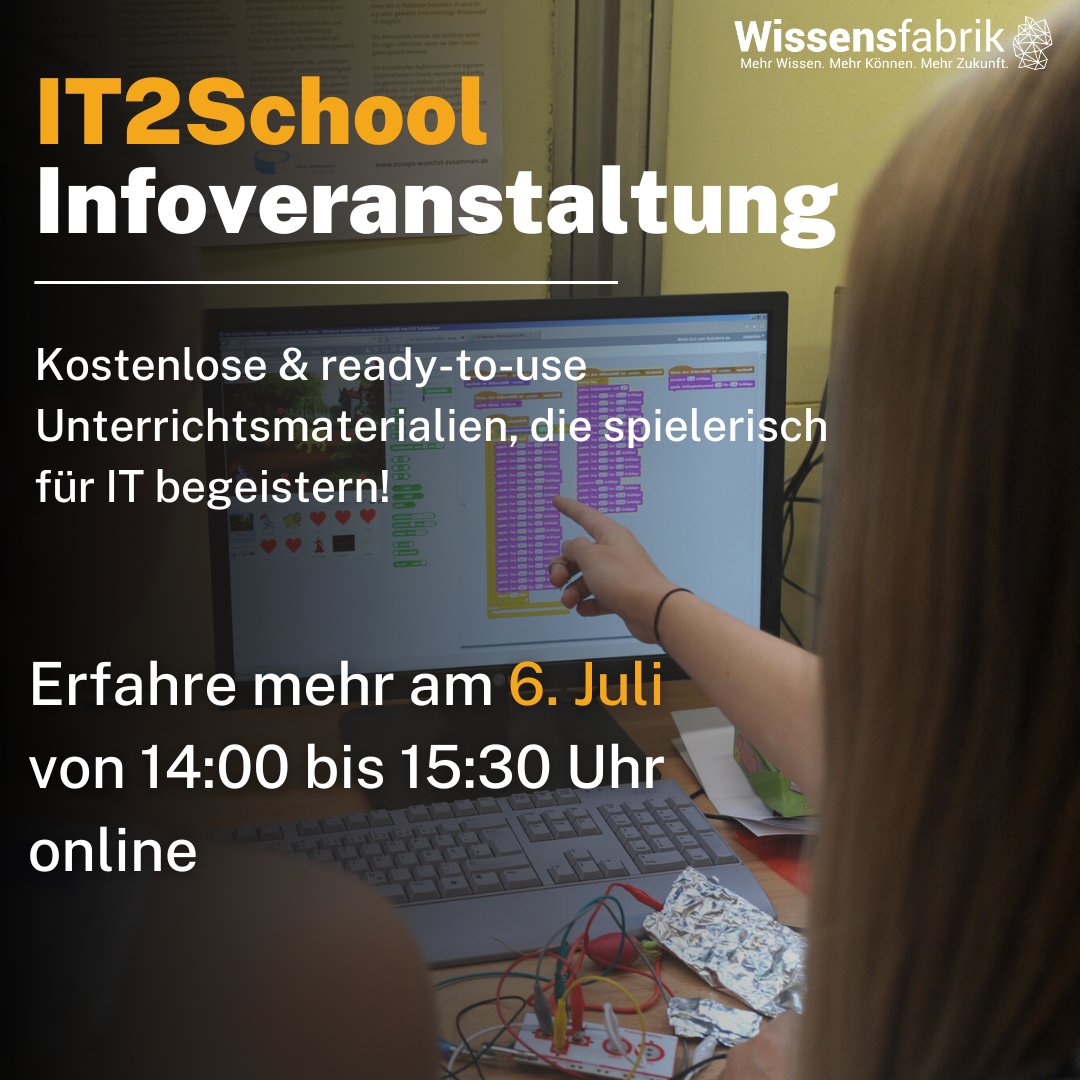 Lehrkräfte und Eltern in #BaWü: Gemeinsam mit dem Kultusministerium BaWü, dem ZSL und @SWBWnews wollen wir Schulen für das Projekt „IT2School – Gemeinsam IT entdecken“ begeistern. Alle Infos: km-bw.de/,Lde/startseit… #twlz #unterricht #bildung #schule #Fachkraefte #MINT