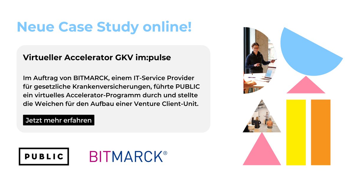 Vergangene Woche haben wir euch bereits die Basics zu #VCUs vorgestellt. Heute geht es in die Umsetzung. In Zusammenarbeit mit <a href="/Team_BITMARCK/">BITMARCK</a>  haben wir das Modell erfolgreich angewendet.

👉Hier geht’s zur Case Study: de.public.io/case-study/vir…
#Innovation #Digitalisierung