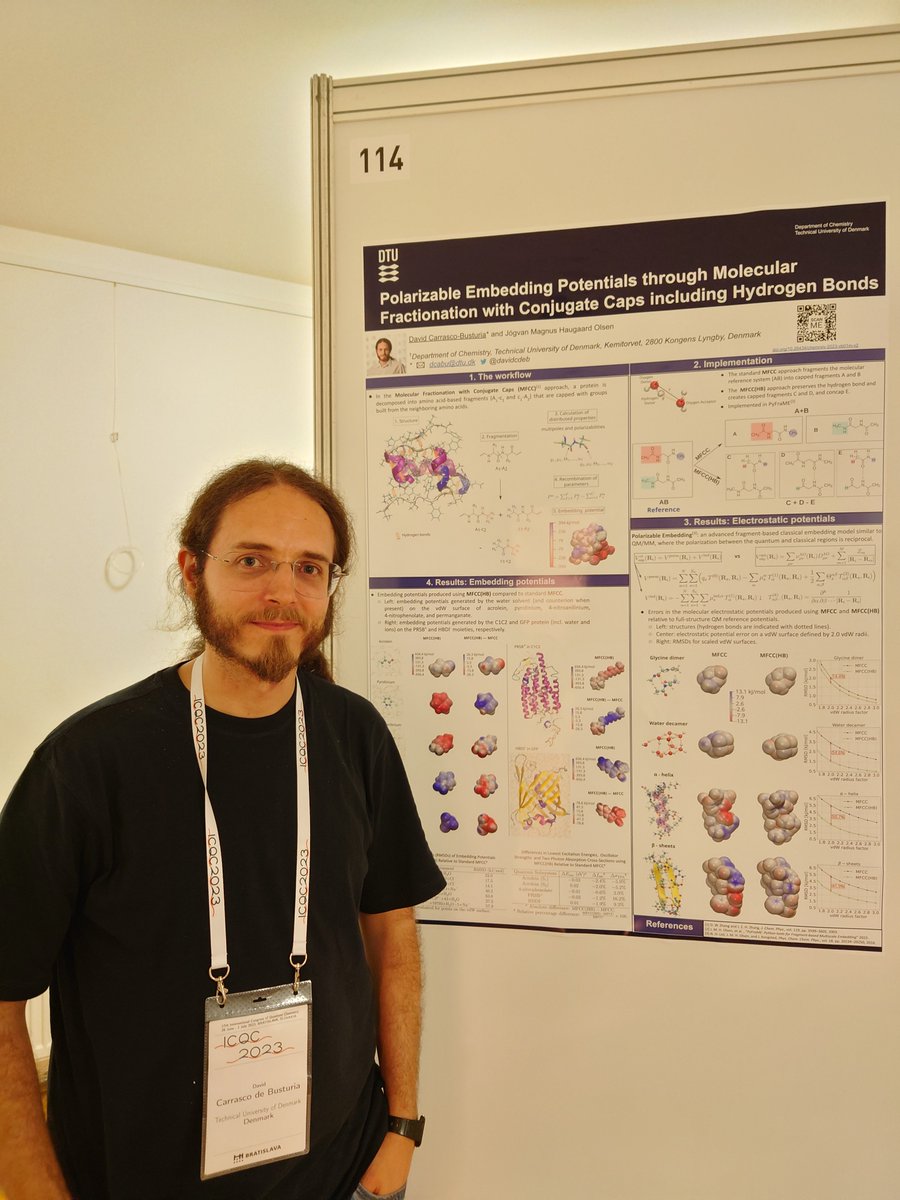 Happy to have presented new developments in #compchem QM/MM polarizable embedding <a href="/icqc2023/">ICQC2023</a> 
Have a look at doi.org/10.26434/chemr…
#ICQC2023  @foeroyingur
