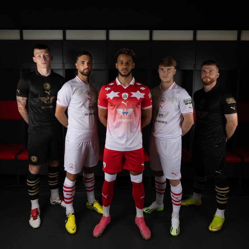 BarnsleyFC's tweet photo. Winning is Being Barnsley.

Introducing our kits for the 23/24 campaign, designed in collaboration with @KidSuper and @pumafootball.