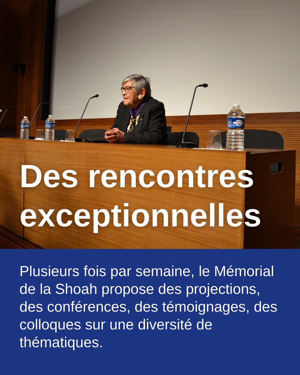 Shoah_Memorial's tweet image. - Des rencontres #exceptionnelles
- Plusieurs lieux de #mémoire
- Bien plus encore