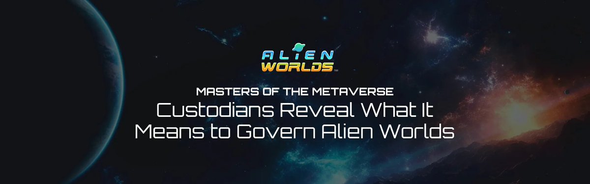 👽 Recently we reached out to the community of Custodians and asked them a simple question: “What does it mean to be a Custodian? "  🤔
We’ve summarized their responses in the article in the link and would like to extend warm thanks to those who took time out of their governing
