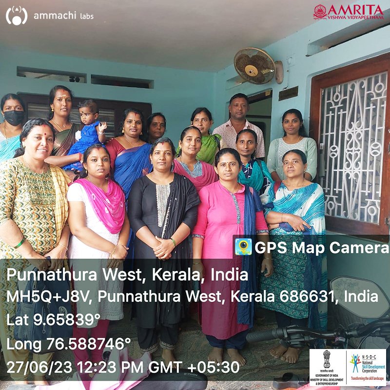 ammachilabs's tweet photo. Jun 27 - Students from #Amrita #Sankalp centers in #Alappad visited a garments factory.
After finishing #Tailoring & #Embroidery courses, they are ready to start businesses & earn income.
#SANKALPproject is a collaboration between @SkillIndiaOfficial & @AmritaUniversity
#AVSAR https://t.co/xzcwWG5qXr