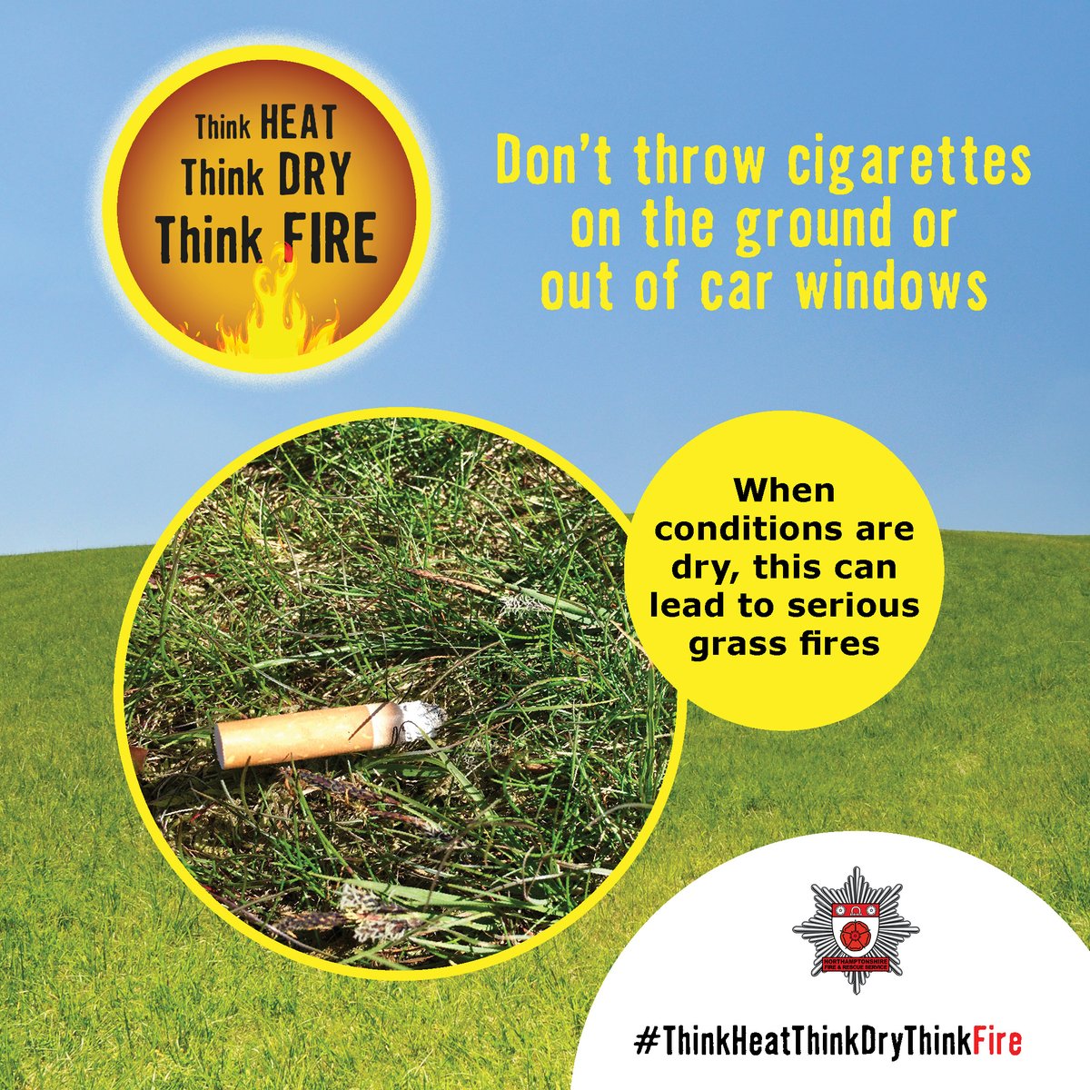 Please be careful extinguishing cigarettes.

Yesterday our Mereway crew were called to Watford Gap services to douse a grass verge fire caused by a carelessly discarded cigarette.

Hot and dry conditions mean fires start and spread easier. Make sure your cigarette is right out.