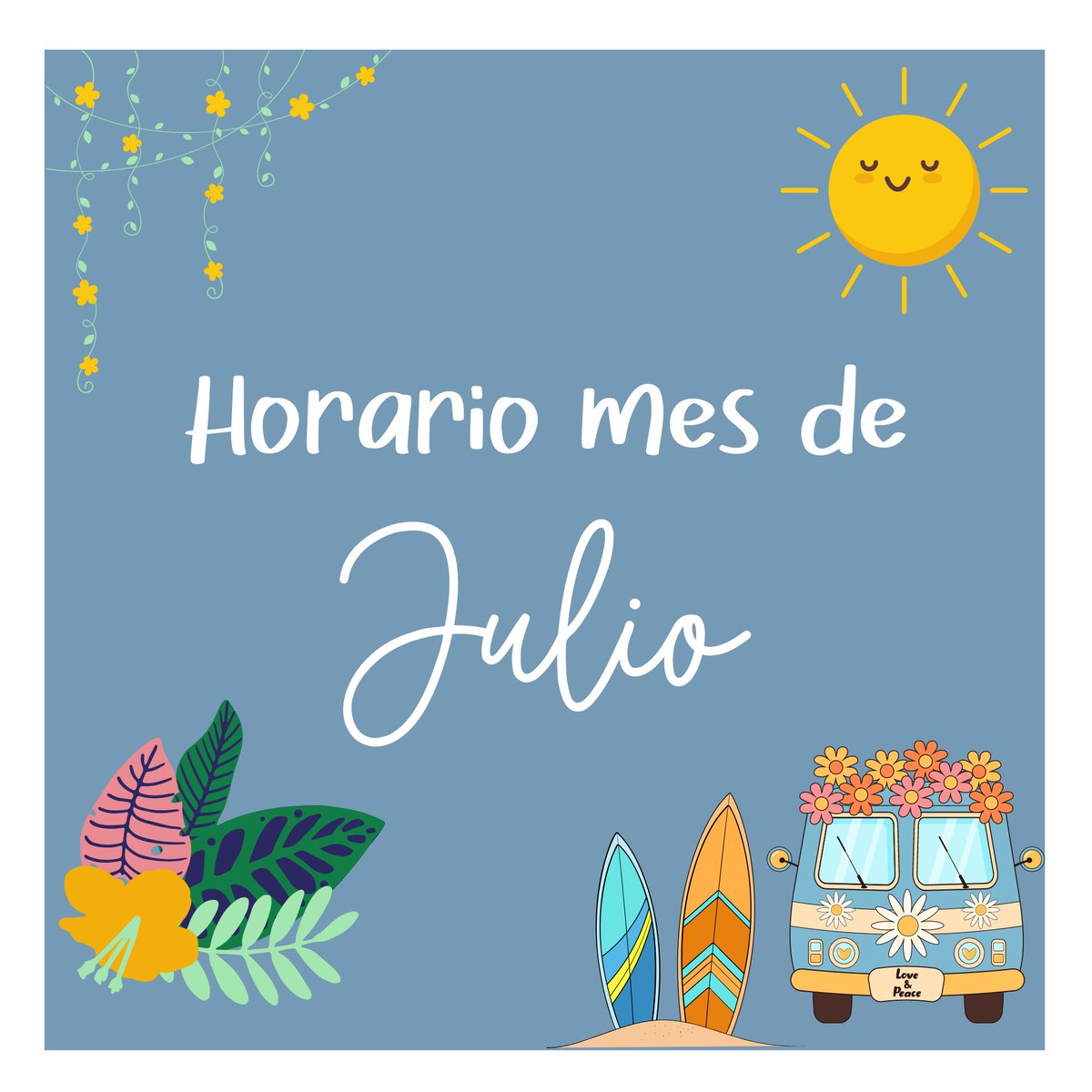 ✳️ Durante el mes de julio el centro permanecerá abierto de 8:30h a 14:00h.

✳️ El horario de Atención al público en Secretaría y Administración será de 8:30h a 10:30h.