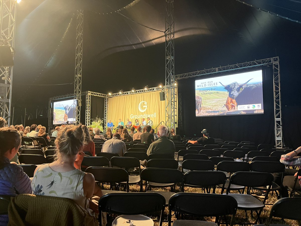 As we sat listening to the closing talks on day one at #groundswell2023 there was a real sense of urgency and excitement about the trajectory we are on - we absolutely can do this #naturerecovery