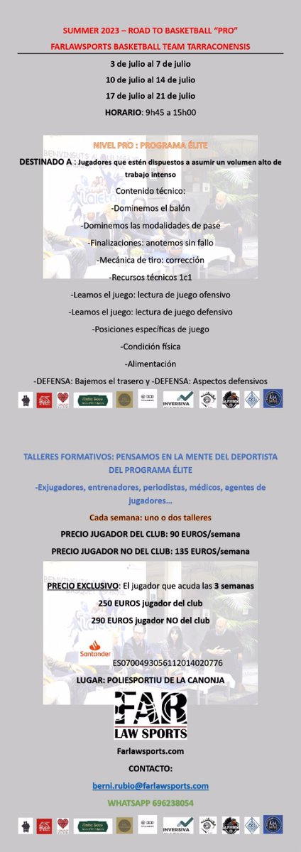 #SummerLeague2023
#Basketball

<a href="/FARLawSports/">FAR Law Sports 🏀🎓⚽️⚾️🏑🏐🏈🏉</a> <a href="/fundacionfpnxxi/">FUNDACIONFPN</a> <a href="/iureEtDeIure201/">iure et de iure🧑‍🎓🟣 Dave</a> <a href="/lluisoliach/">lluísoliach</a> <a href="/Rafael67399276/">Rafael</a> <a href="/Penya_Advocats/">Peña i Nofuentes ADVOCATS (C)</a> <a href="/FarlawYume/">YUME GAMING FARLAWSPORTS</a>