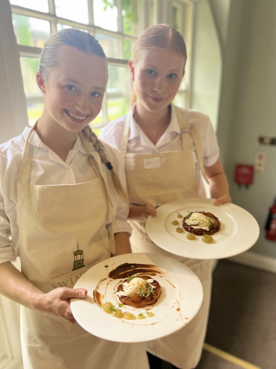 YR 10 GCSE Food and Nutrition pupils visited Swinton Park Cookery school, on the edge of the Yorkshire Dales. The setting was spectacular, and we had a warm welcome from Chef tutor, Luke Palmer who shared his knowledge and expertise on the top presentation and plating techniques.