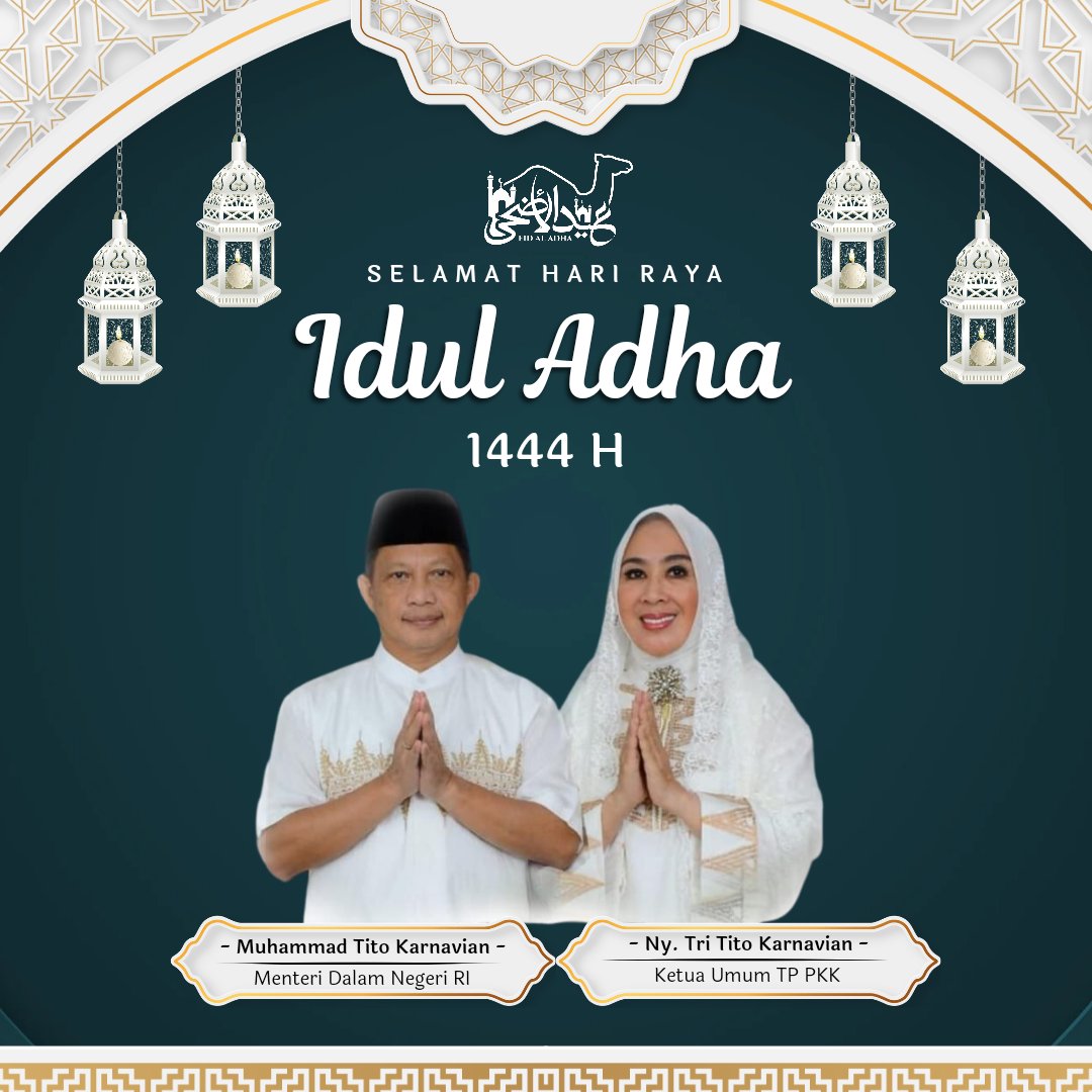 Selamat Hari Raya Idul Adha 1444 H/2023 M

Semoga setiap langkah kita dalam berkurban menjadi pendorong untuk lebih dekat kepada Allah dan menebarkan kebaikan di sekitar kita, serta senantiasa mendapatkan ridha Allah SWT.

#iduladha1444h #titokarnavian #IDULADHA2023