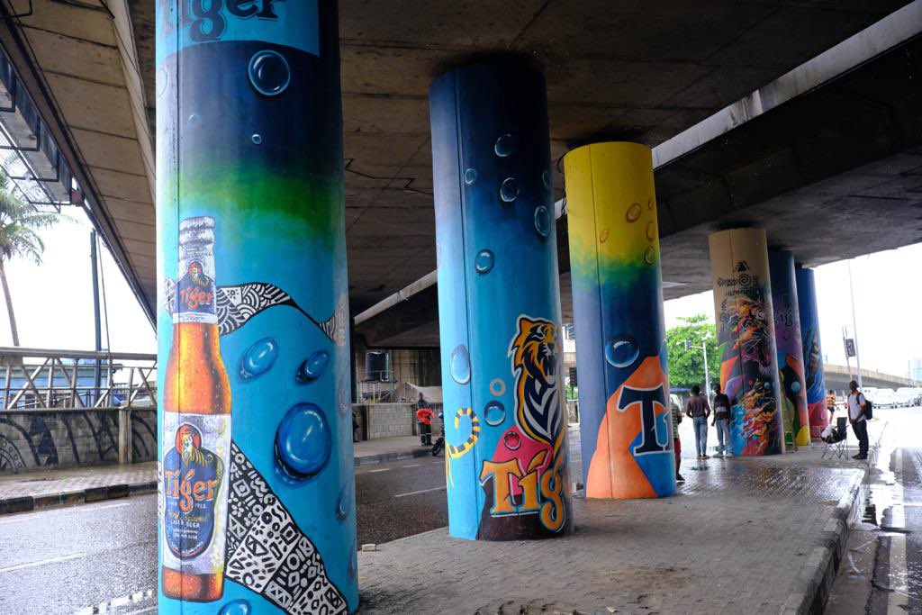 When you see a beautiful art, you would know😌. @tigerbeer_ng came through to beautify our environs🤩
#TigerBeerXOzumbaMbadiwe