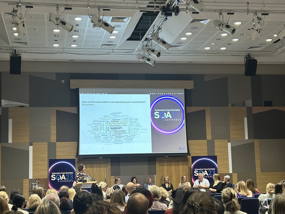 Ema Swingwood (She/her) (@emaroids1) on Twitter photo Great panel so far discussing all things MDT careers #SOA23
<a href="/icu_abi/">Abi_ICU_physio</a> rocking it for Team Physio and <a href="/GrahamBrant2/">Graham Brant</a> from <a href="/SwCritical/">SW Critical Care ODN</a>
Currently on research-enablers include collaboration and role models so be brave and just send a message!! Great panel so far discussing all things MDT careers #SOA23
<a href="/icu_abi/">Abi_ICU_physio</a> rocking it for Team Physio and <a href="/GrahamBrant2/">Graham Brant</a> from <a href="/SwCritical/">SW Critical Care ODN</a>
Currently on research-enablers include collaboration and role models so be brave and just send a message!!
