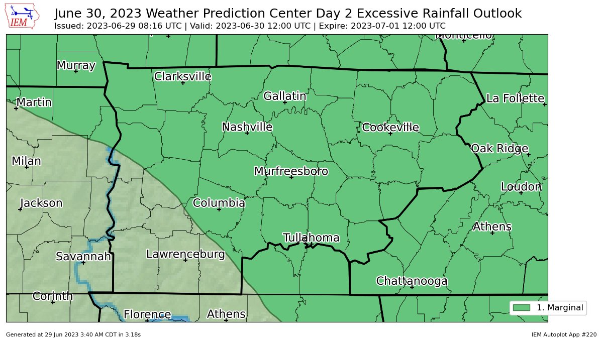 + Noaa weather alerts.. on Twitter "WPC issues Day 2 Marginal Risk