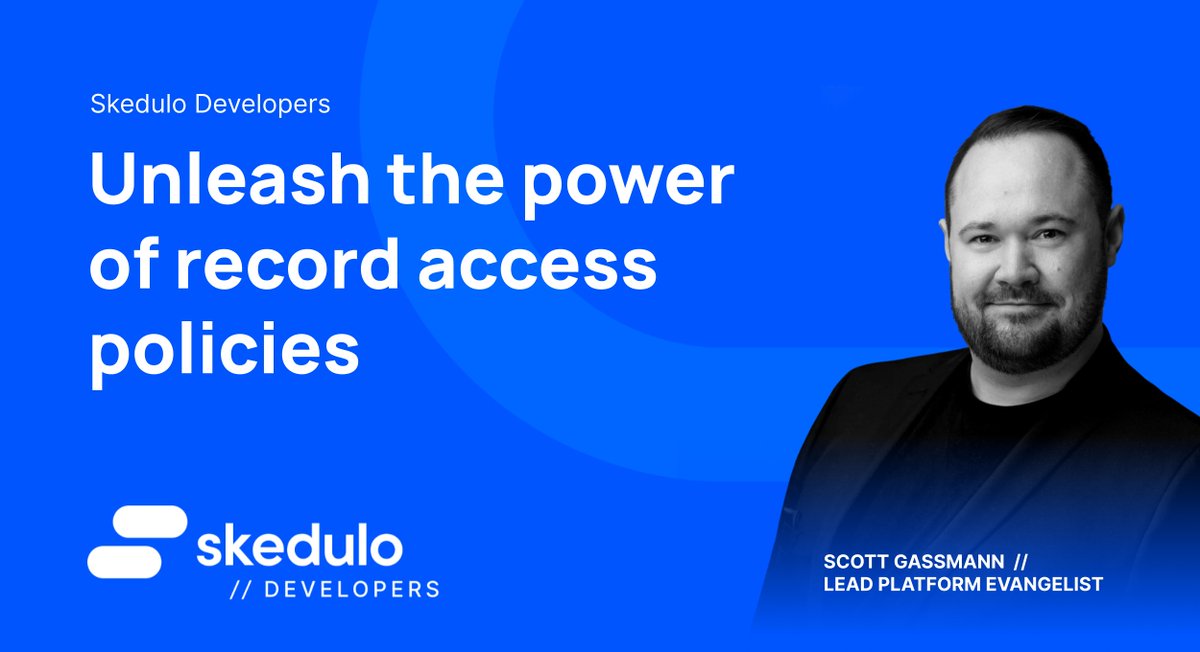 With the General Availability of record access policies, you can now build custom data-sharing models on the Skedulo Pulse Platform! 🤩 Learn more about managing data access with record access policies in our latest post. Share your thoughts! 👇 okt.to/ohrXVc