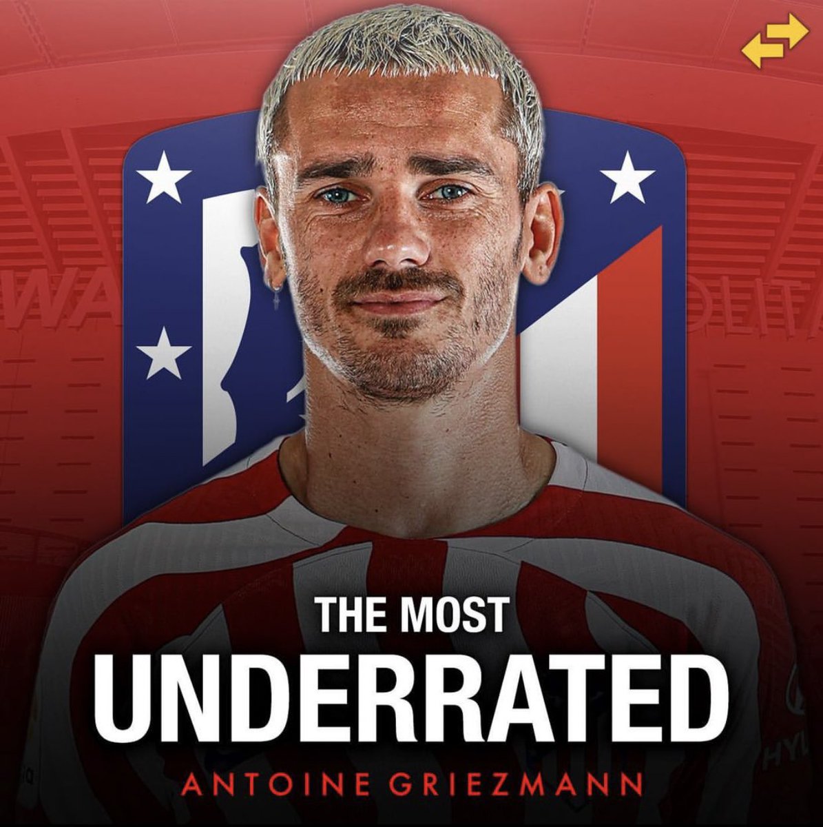 RT @TopMGszn: Most underrated players currently in the world, A thread 

1. Antoine Griezmann https://t.co/IYFisFaM40