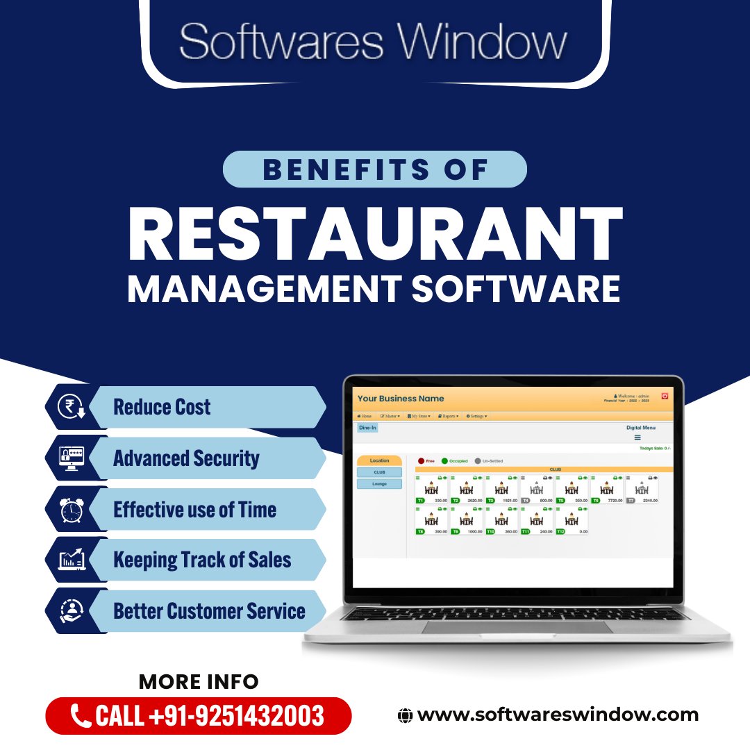 Elevate the dining experience for your customers with our Restaurant Management Software. 
For more information, call us at 092514 32003 today.
-
-
#RestaurantManagementSoftware #ItCompany #SoftwaresWindow #Ewaiter #TwoWheelerFinance #UdaipurRajasthan #SoftwaresWindowUdaipur