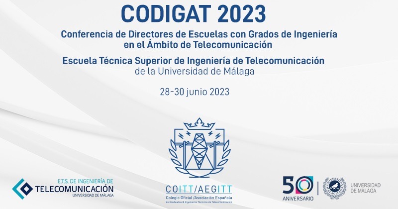 Ya estamos en la Conferencia de Directores de Escuelas con Grados de Ingeniería de Telecomunicación (CODIGAT), que se celebra en @etsit_uma, para poner en común la situación de los estudios de Telecomunicación, junto con el resto de escuelas de #Teleco de España #SomosTeleco