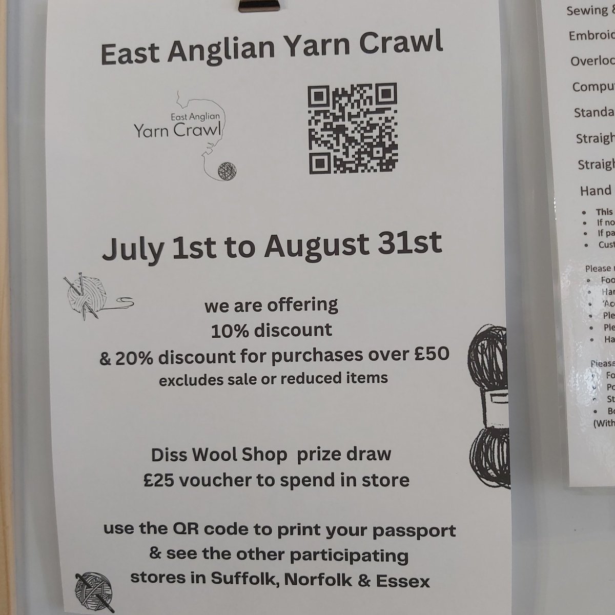 East Anglian Yarn Crawl
Starting Soon

Find out more eastanglianyarncrawl.co.uk
#yarncrawl #yarnaddict #Norfolk #Suffolk #essex