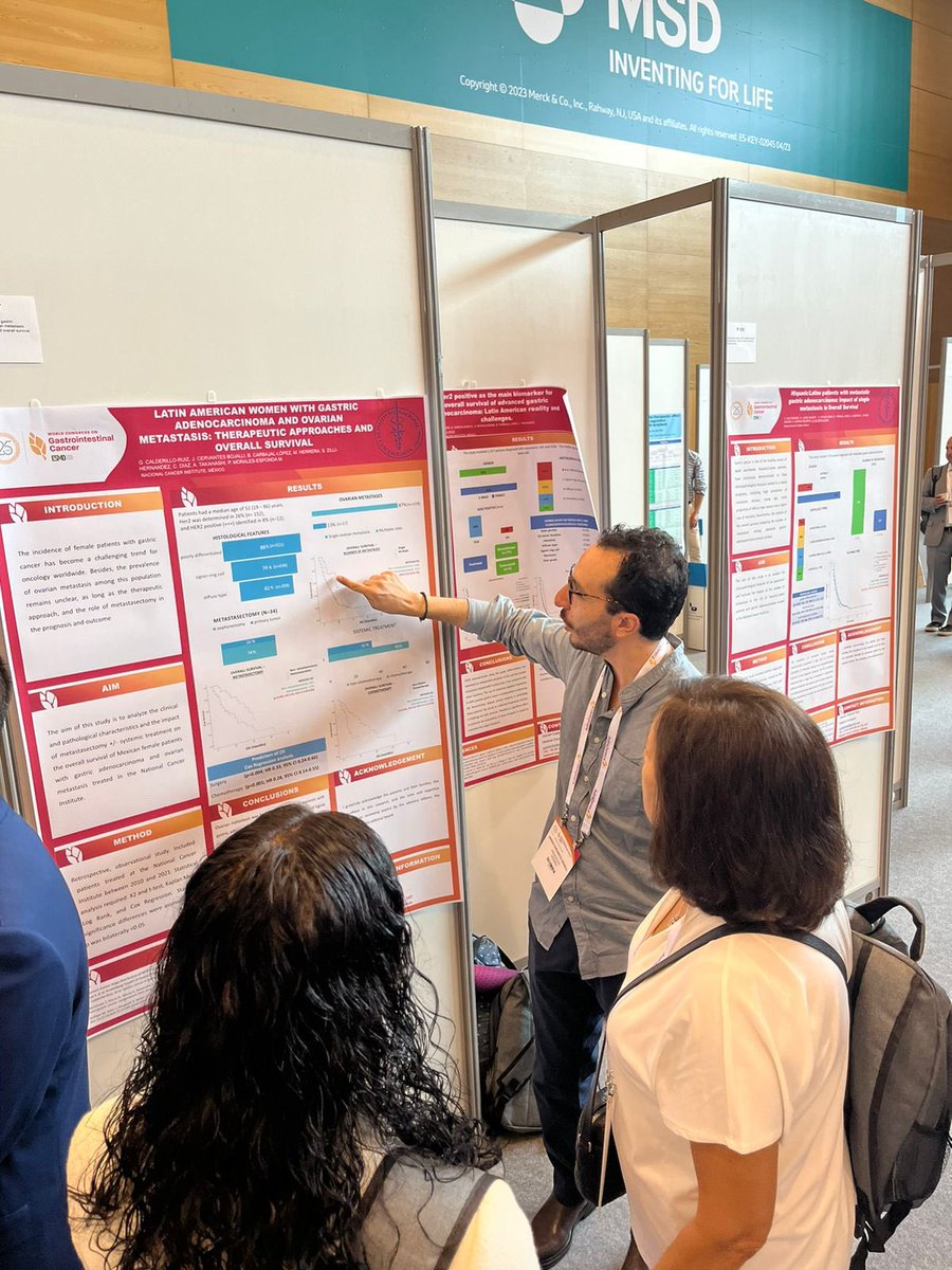 Poster presentation! @WCGIC
Latin american women with gastric adenocarcinoma and ovarian metastasis: therapeutic approaches and survival #WCGIC2023 #Oncology #OncologyResearch #GastricCancer @incanMX