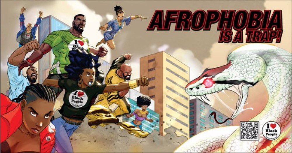 👋🏿if you know an amazing artists who would like to perform in our Global Afrophobia Concert Series please send bio. Afrophobia is the fear or hatred of people perceived to be of African descent. #NotTodayColonizer