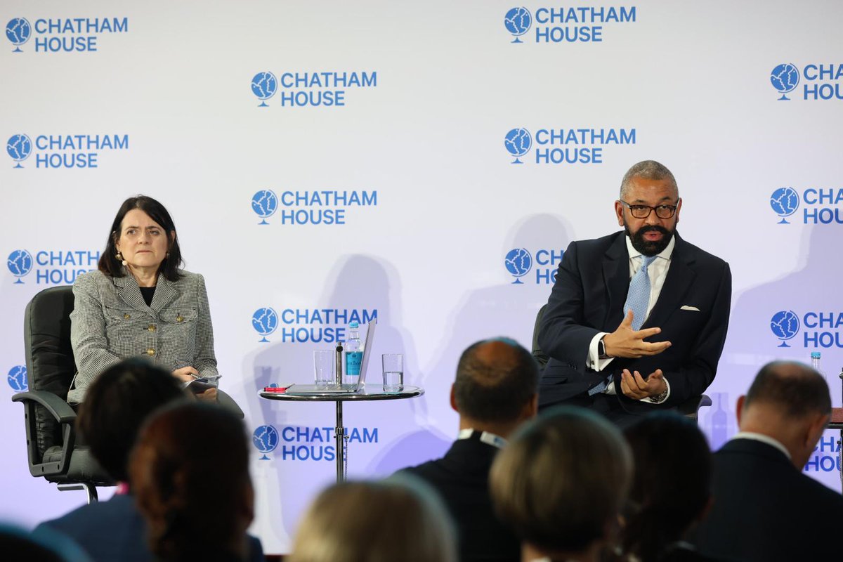 Chatham House (@chathamhouse) on Twitter photo "Russia's war on Ukraine has revealed Putin's hypocrisy. Russia claims to be the voice of the Global South, yet by attacking Ukraine, Vladimir Putin has impacted their interests"
<a href="/JamesCleverly/">James CleverlyđŹđ§</a> (<a href="/FCDOGovUK/">Foreign, Commonwealth & Development Office</a>), in conversation with <a href="/bronwenmaddox/">Bronwen Maddox</a>.
#CHLondon "Russia's war on Ukraine has revealed Putin's hypocrisy. Russia claims to be the voice of the Global South, yet by attacking Ukraine, Vladimir Putin has impacted their interests"
<a href="/JamesCleverly/">James CleverlyđŹđ§</a> (<a href="/FCDOGovUK/">Foreign, Commonwealth & Development Office</a>), in conversation with <a href="/bronwenmaddox/">Bronwen Maddox</a>.
#CHLondon