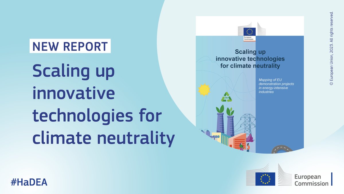 EU_HaDEA's tweet photo. ๐ขThe report "Scaling up innovative technologies for climate neutrality" is out!
Among 1โฃ8โฃ4โฃ innovative clean technology demonstration projects, #HaDEA is proud to highlight the contributions of @CoralisEu & #HIYIELD to a greener Europe.
๐https://t.co/8QcFVbIAyB https://t.co/H9RJO6tn71