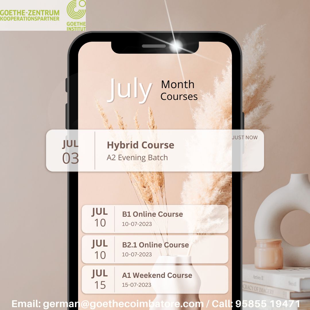 July month courses