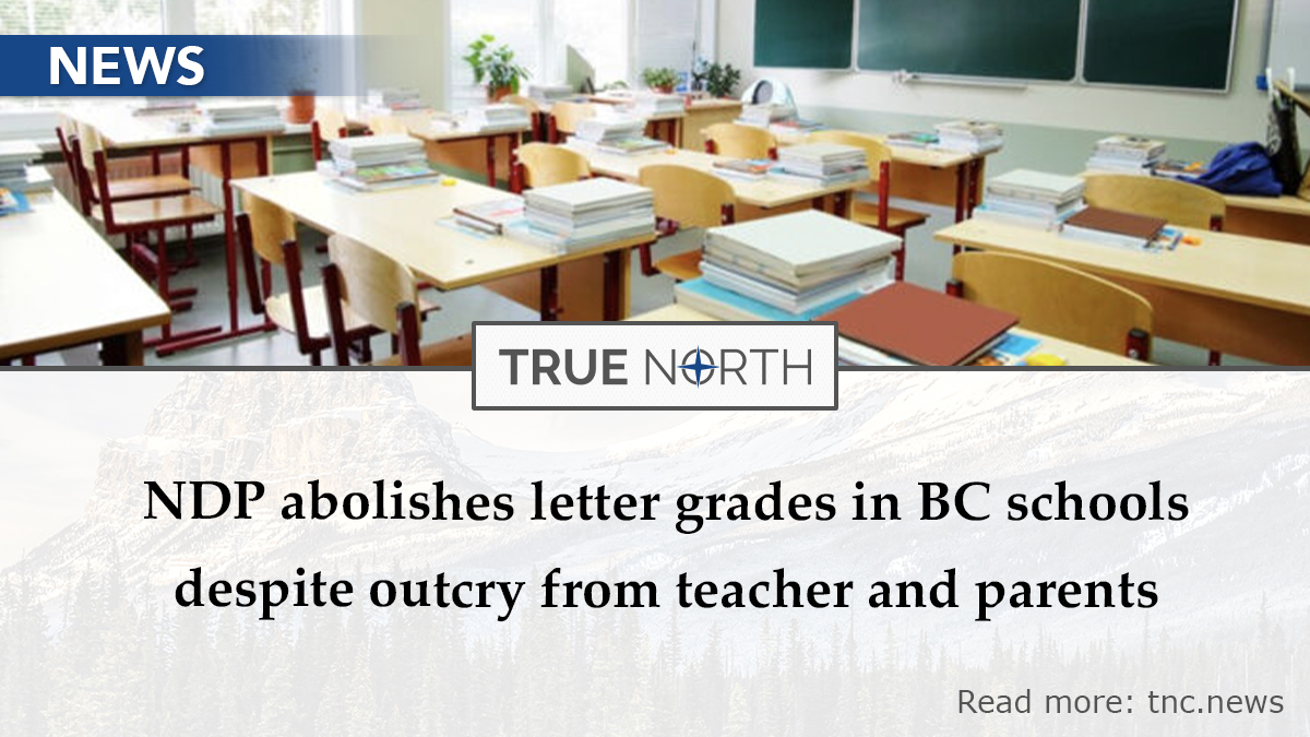 junonewscom's tweet photo. Ignoring fierce opposition from teachers, parents – and even pupils – British Columbia’s NDP government is abolishing letter grades for all public school students except those in grades 10 to 12.

Read more: https://t.co/prP2HL4QoD https://t.co/R9lFhfLePI